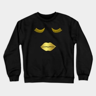 GOLD Glam Face Crewneck Sweatshirt